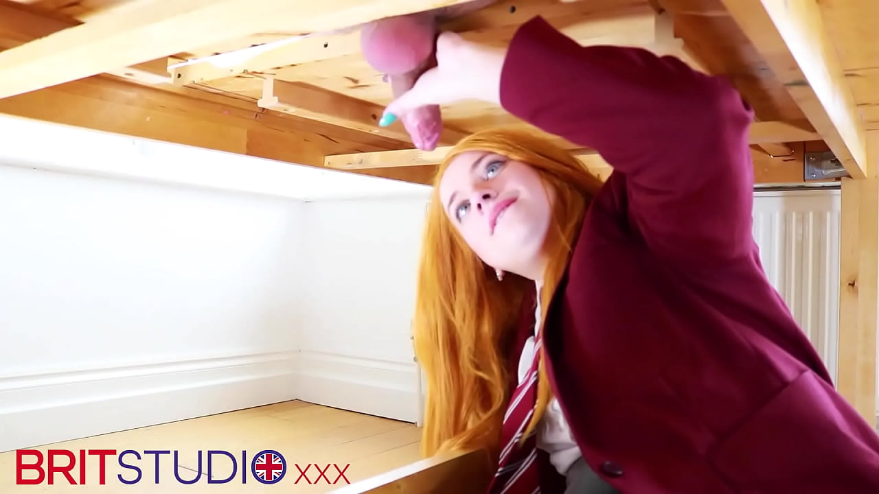 Victoria Greene Sucks Cock And Gets Her Uniform Drenched In Cum At The Milking Table