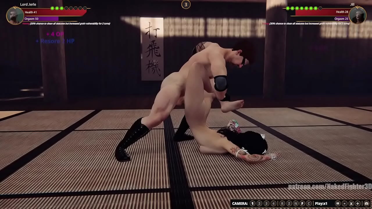 Jerle VS Jill [NF3D Mixed Sexual Combat]