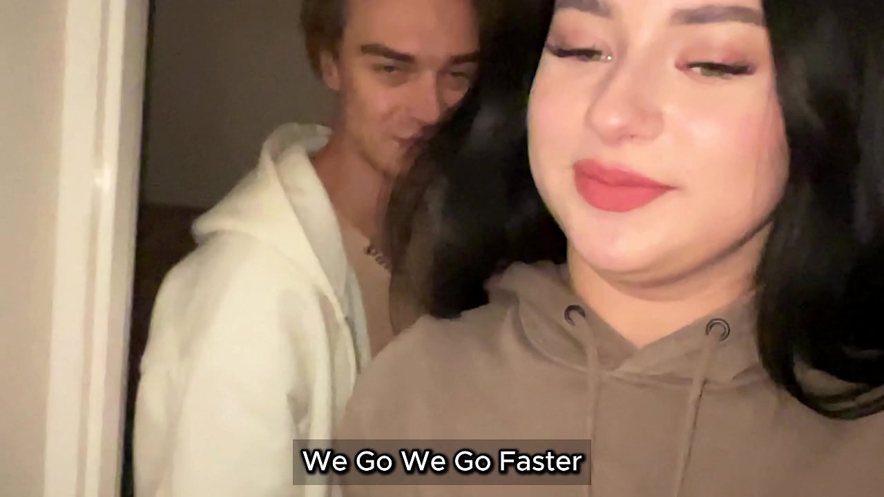 Blowjob to a stranger after a walk with cum in throat