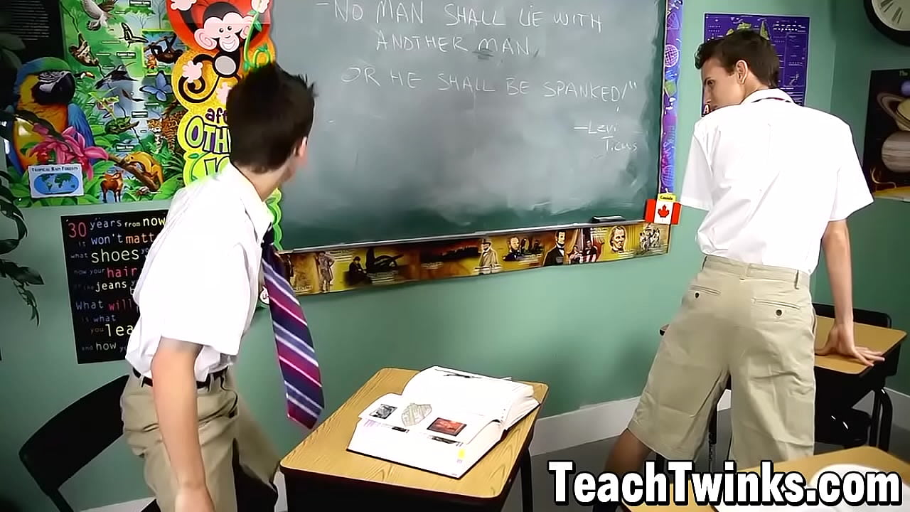 Classroom anal with young gay students