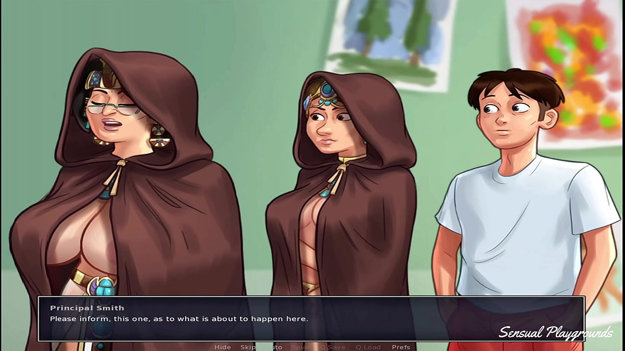 Summertime Saga | I love painting, specially busty naked girls