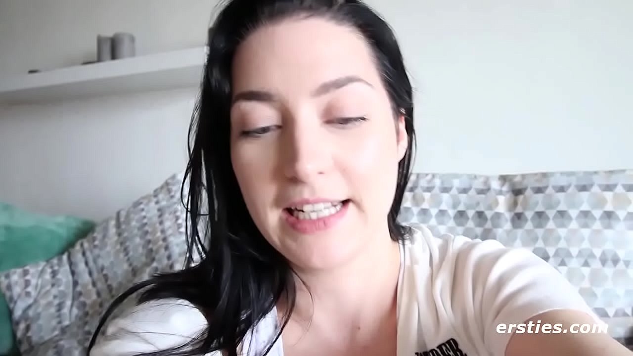 Big Tit Brunette Likes to Watch Herself Get off In the mirror