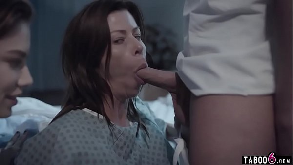 Big tittied cougar patient banged hard in a threesome