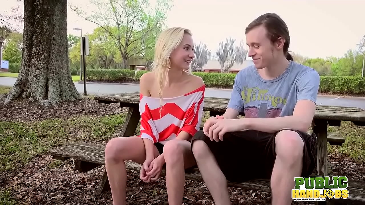 PublicHandjobs - Odette Delacroix will do anything to get famous, jerks cock outdoors for her big chance