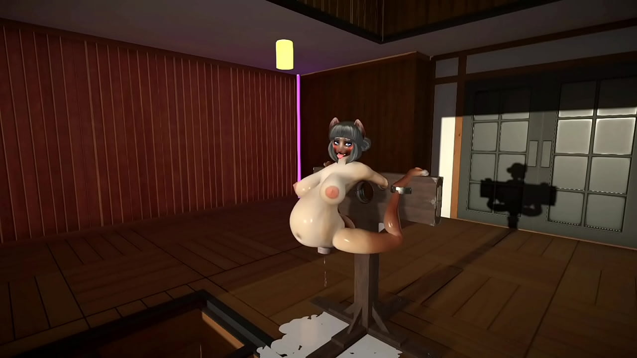 Furry cat cumflation