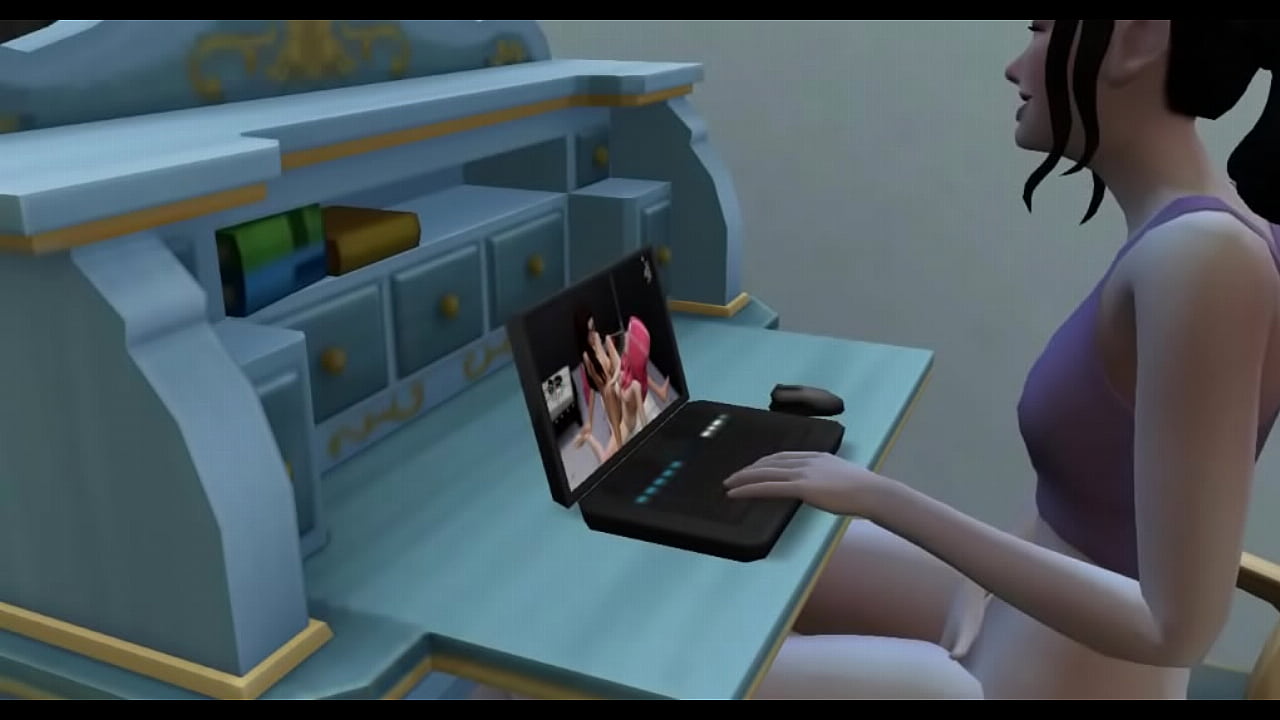 She eats my pussy when she sees me naked in the kitchen