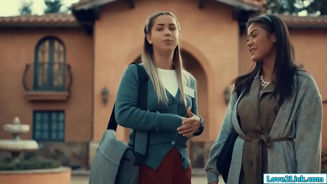 When two Mormon hear they get separated they want to have sex one last time.The big tits asian girl licks her latina hairy pussy