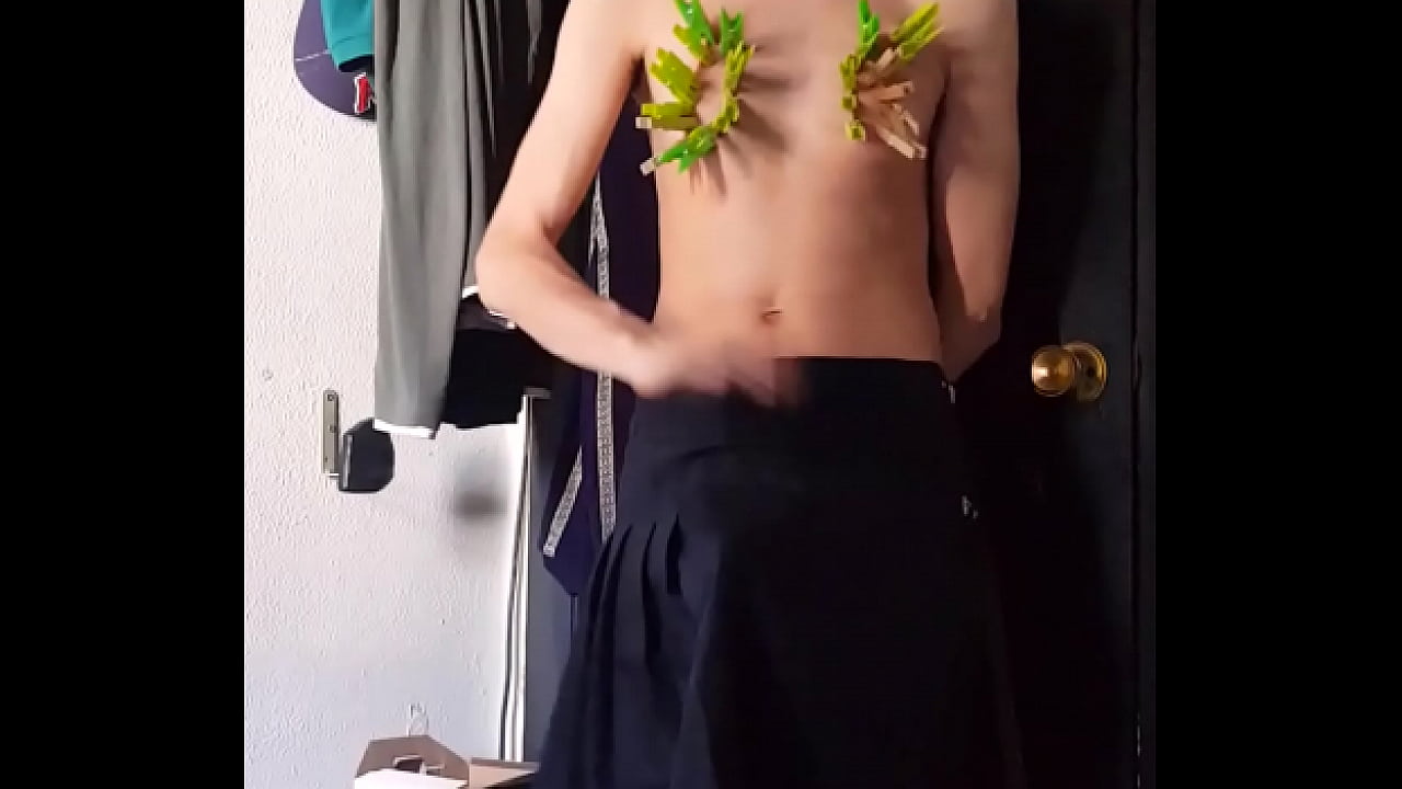 prude slave submits and self-punishment (CBT)