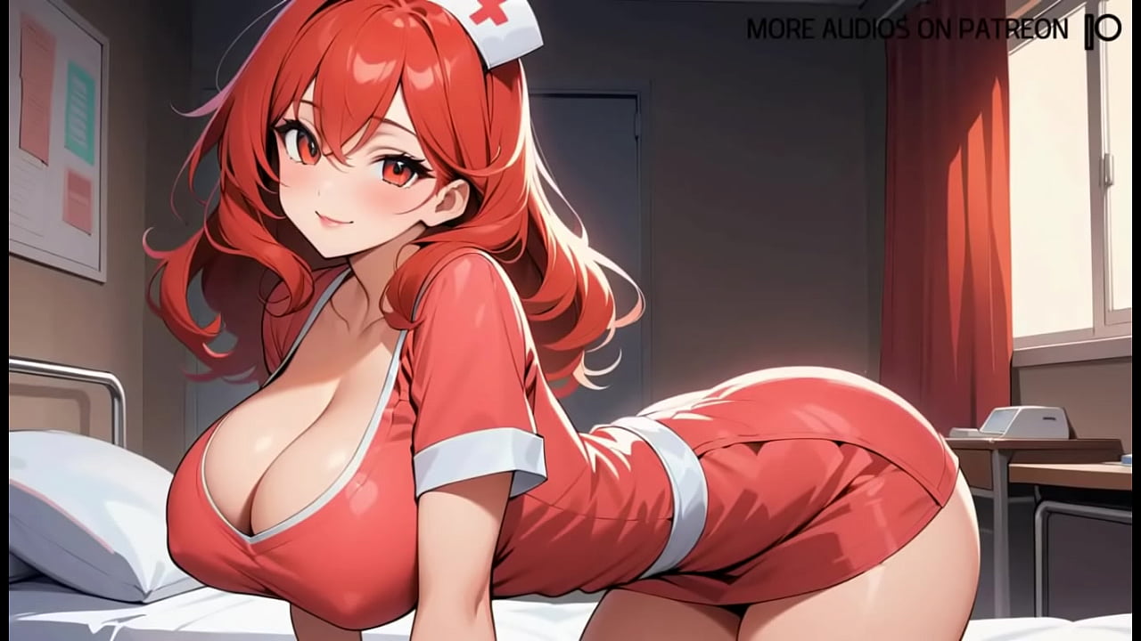 Sexy Nurse Check up, Large Breasted Redheaded Anime Nurse