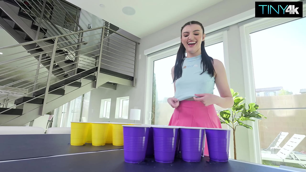 Julia James Gets Her Fuck Hole Filled After Losing A Game Of Pong