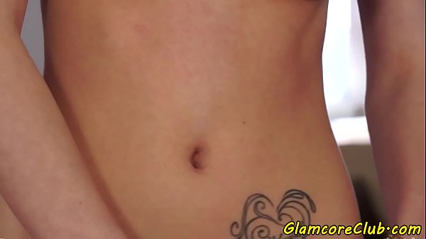 Babe fingering herself on the bed