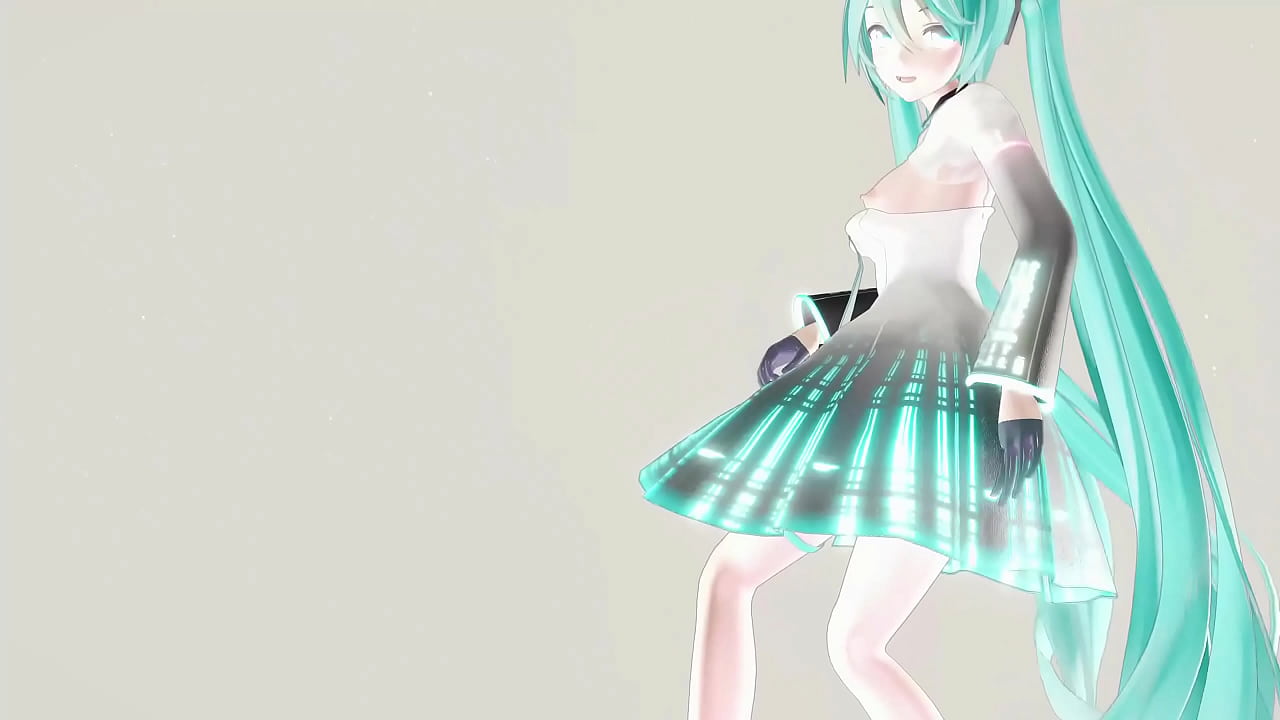 Hatsune Miku Undress Dance Hentai Vocaloid Mmd 3D Clear Blue Hair (CLIP)