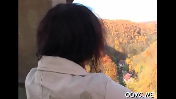 Innocent honey takes old cock