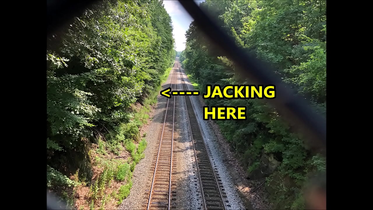 Railroad Tracks Nude Wanking 7-2020