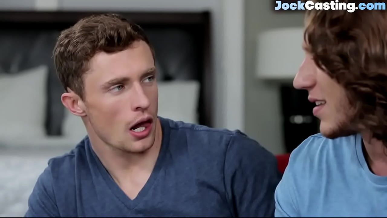 Athletic newbie banging with stud at auditioning duo