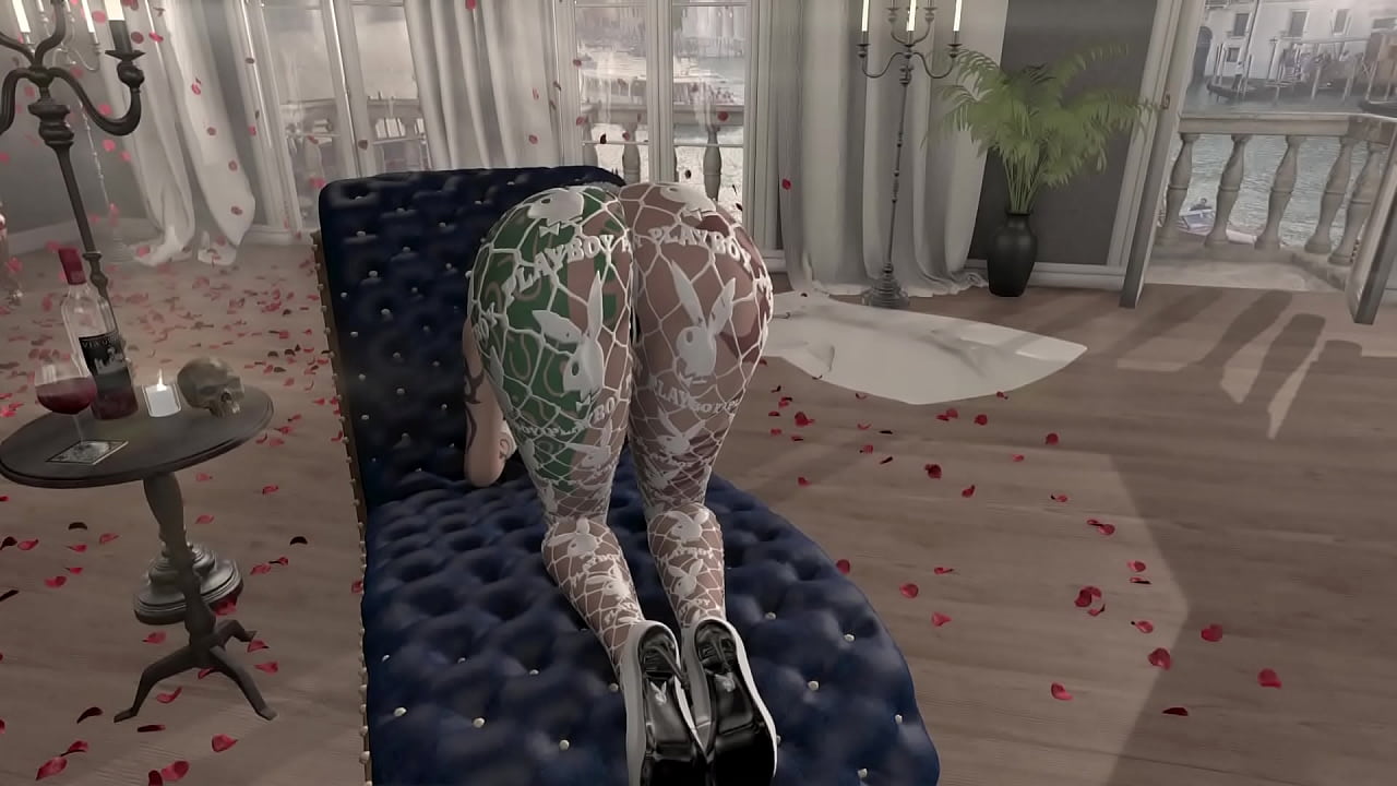 White guy bangs black bunny girl cardi