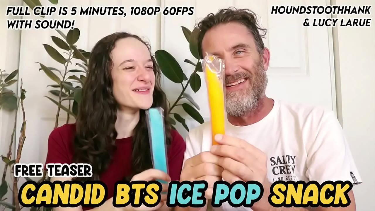 Candid BTS Ice Pop Snack with Lucy LaRue