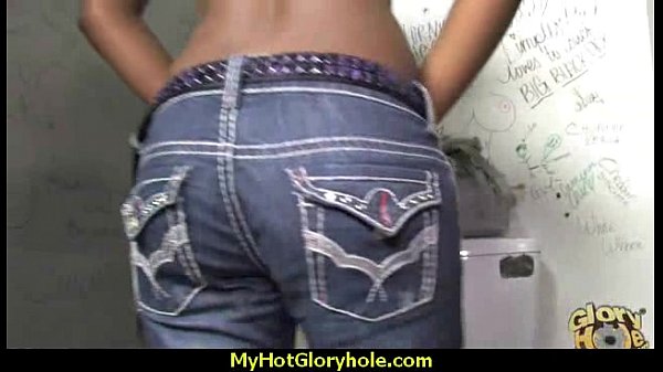 Hot couple having oral sex in gloryhole interracial 25