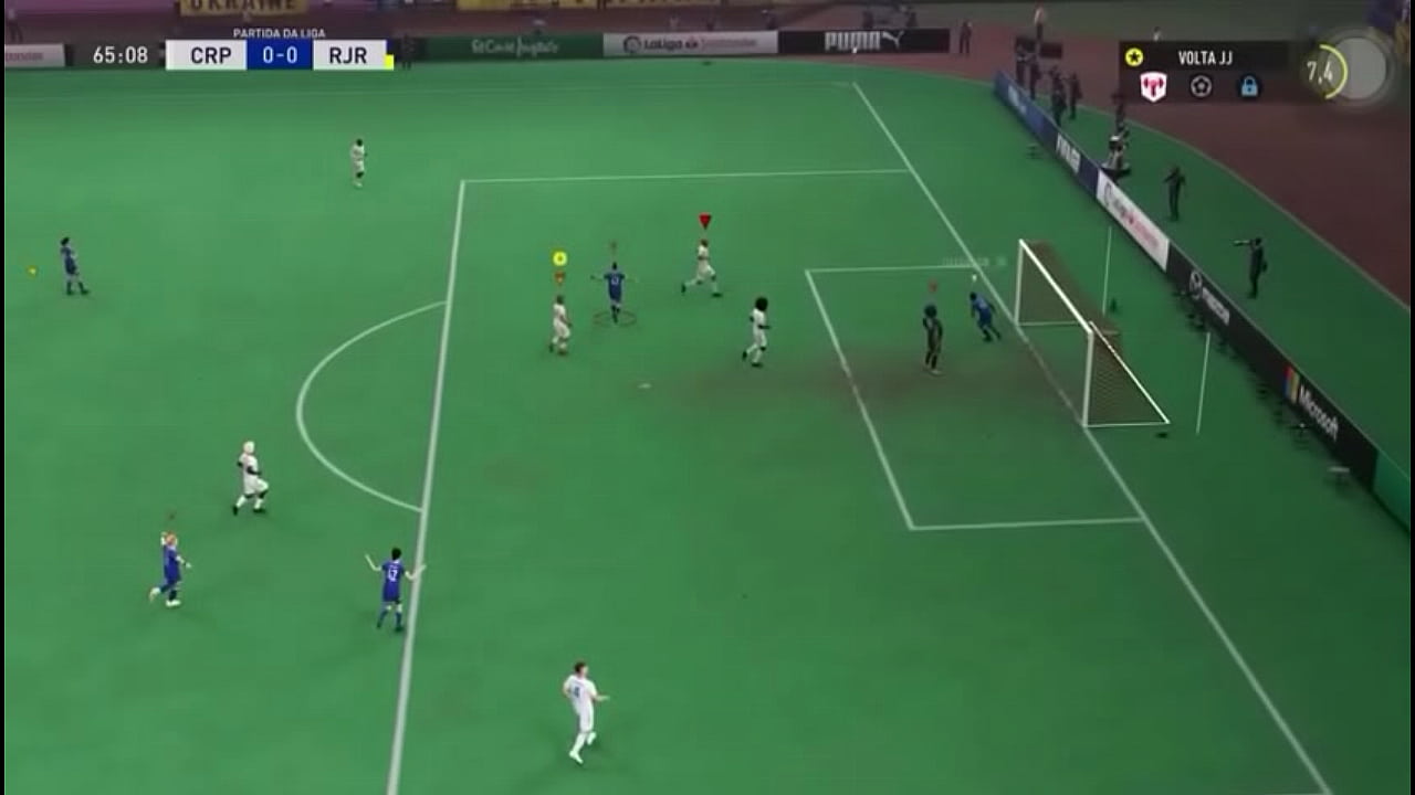 Colocando no rabo do time todo.