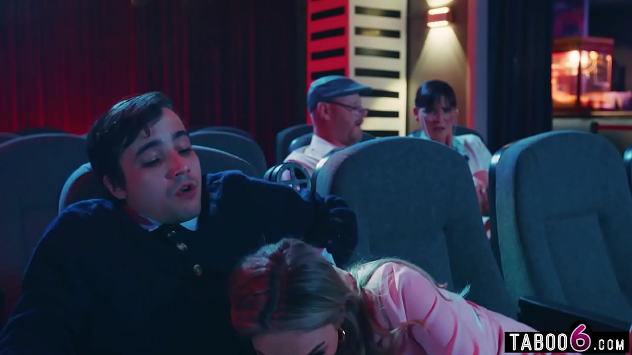 Cinema visit had teens fucking and older couple annoyed by them making noise