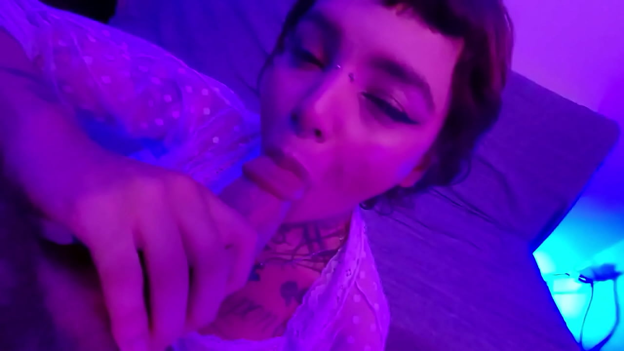 Cute Alt Teen fucks lucky guy and ends with her mouth filled with creamy cum! free