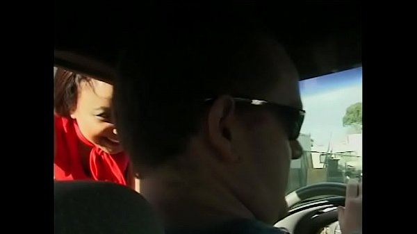 Asian whore jumps to the car for hard cock driving