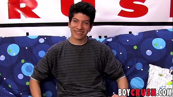 Interviewed boy masturbates for the cam