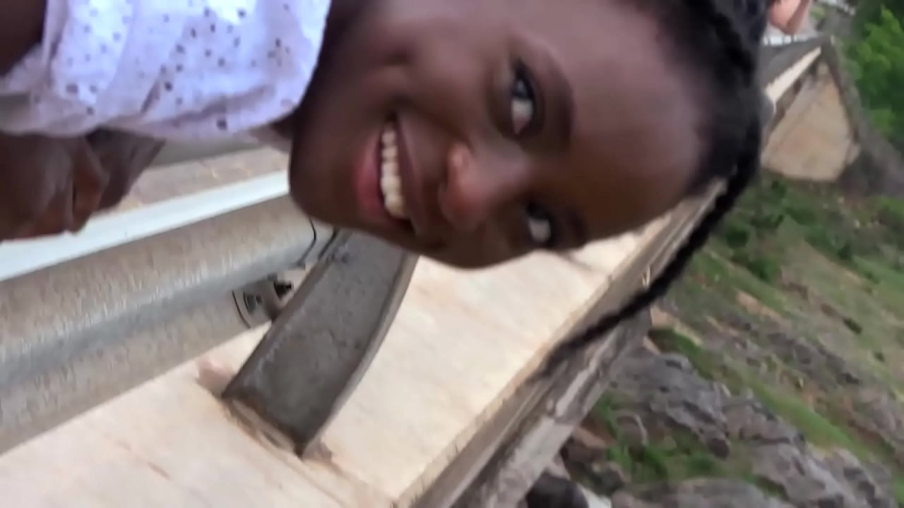 Ebony African GF Close Up Blowjob and Ass Fuck Cream Pie