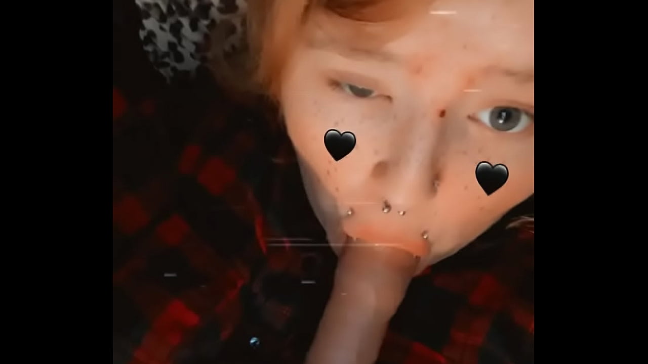 slutty goth girl licks her sex toy then puts it inside of her