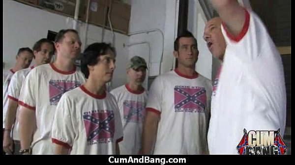 Busty Ebony Whore Gangbanged And Covered In Cum 25