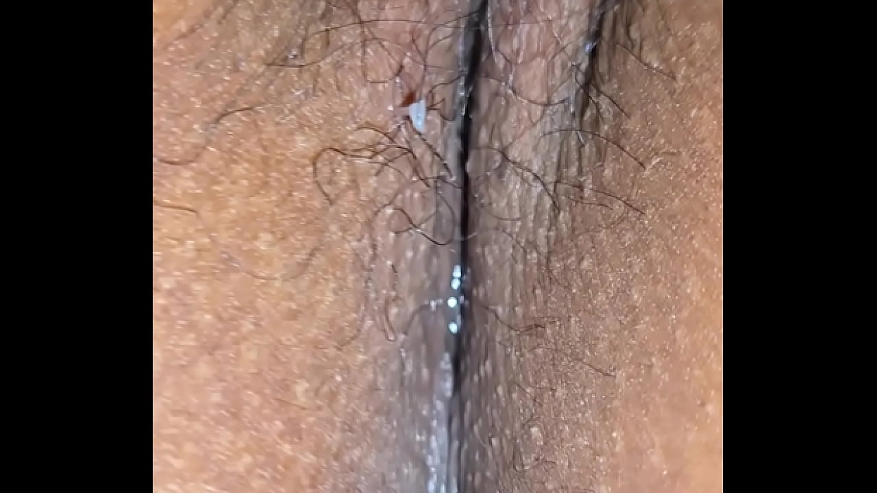 Panties on or off - Close up latina milf creampie