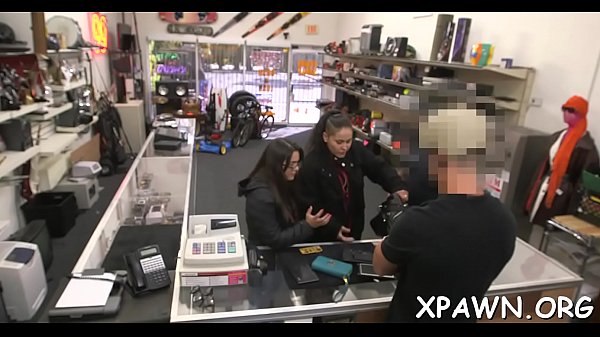 Sex in shop with skank
