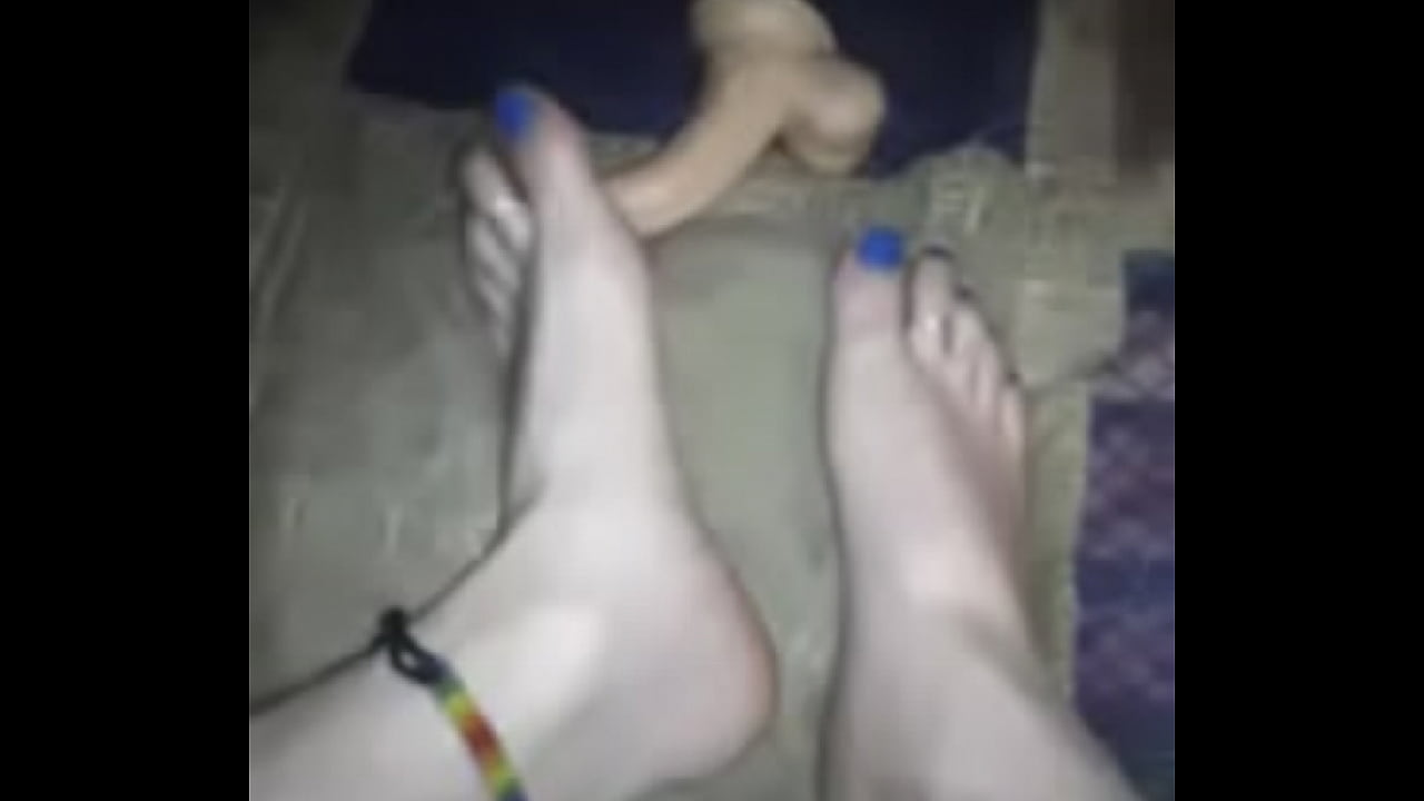 Gay feet painted toenails