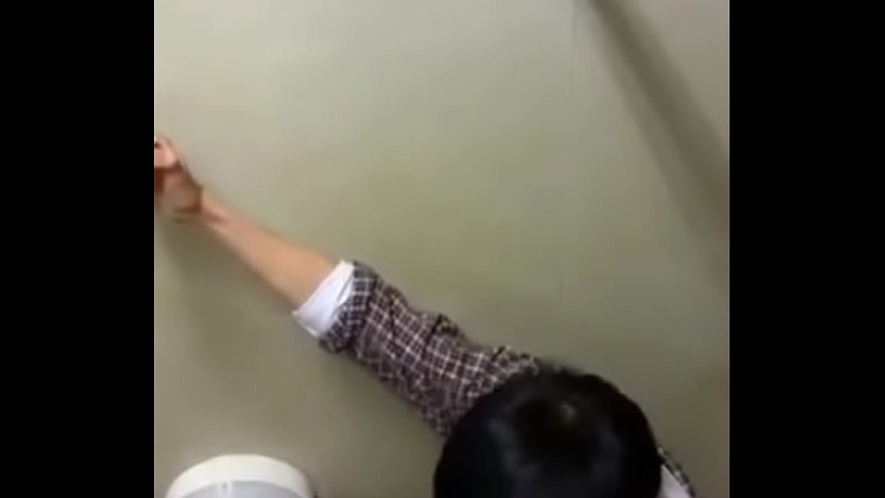 Caught handsome student sefie