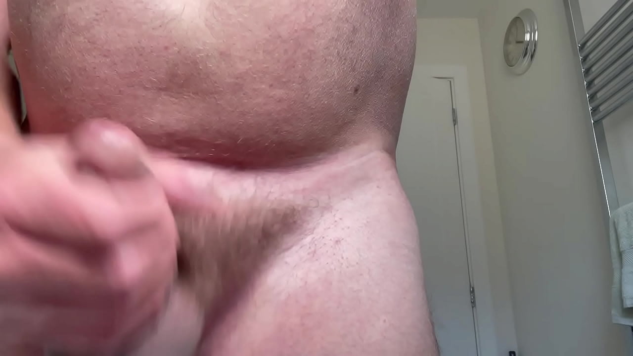 Playing with my cock and cumming