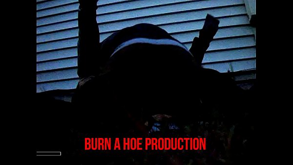 white slut fucks outside