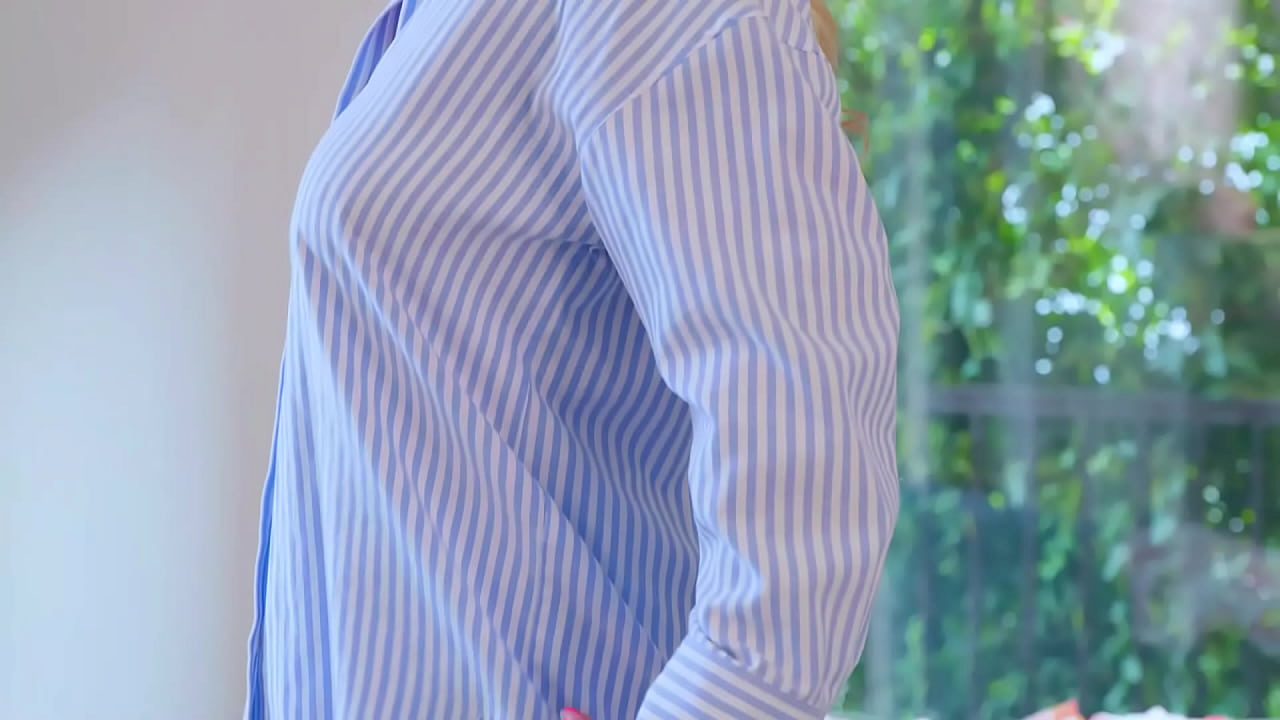 The porn actress shows off her dresses for a walk