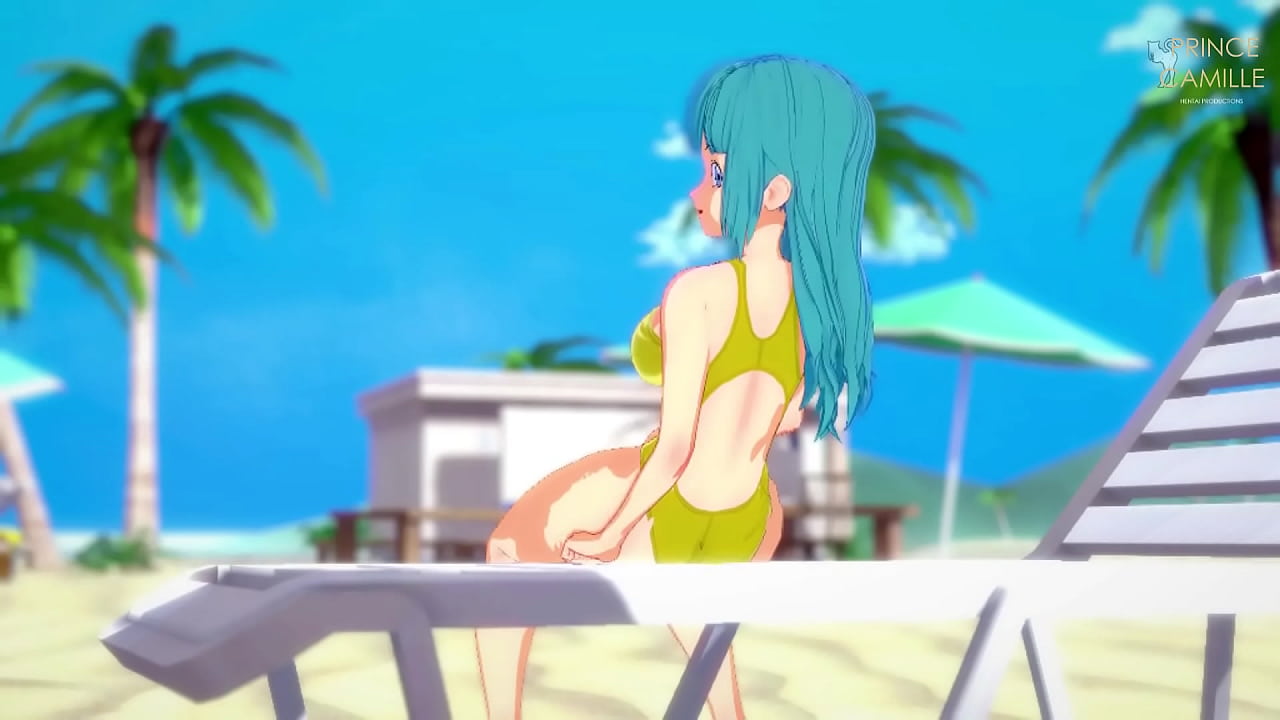 Maron touches herself in yellow bathing suit