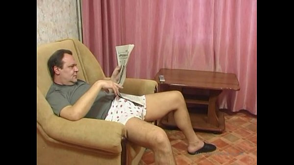 Blonde milf rides mature cock