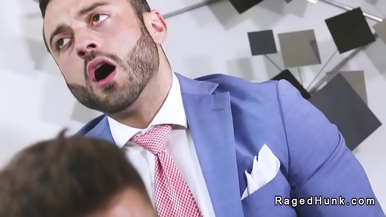 Real estate agents and colleagues Allen King and Drew Valentino take some action at an empty property and have blowjob and anal sex action