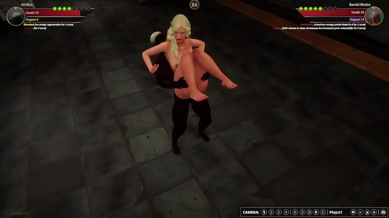 Attilius VS Bambi [NF3D Mixed Sexfight Femdom Competitive Intercourse]