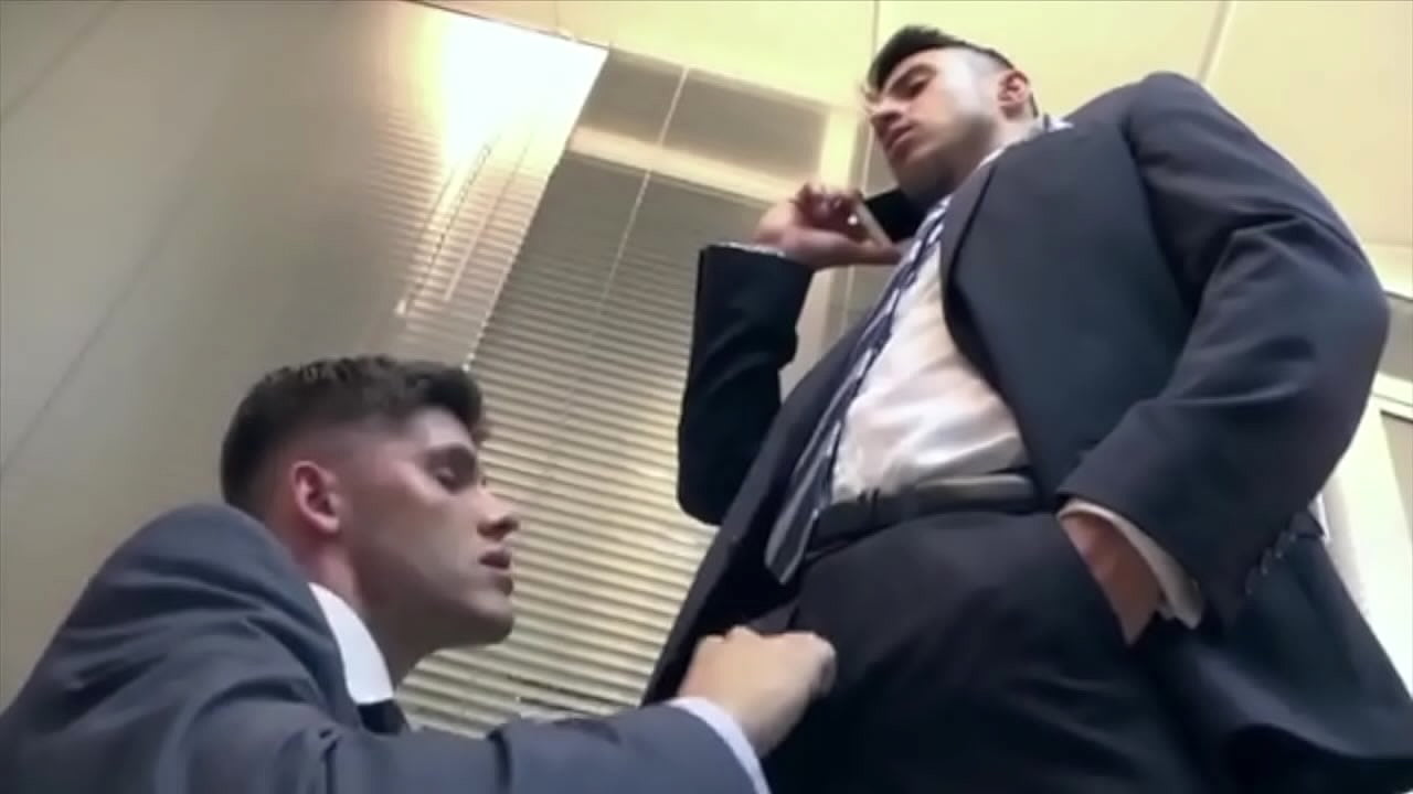 Two cute twink boys fucking hard before business meetings