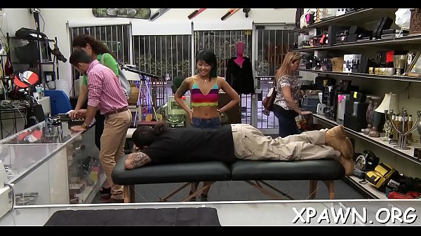 Angel is doing sex in shop