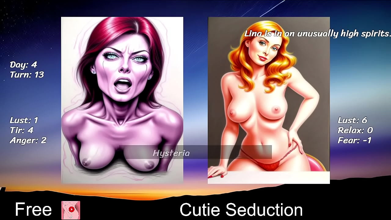 Cutie Seduction (free game itchio) Card Game, Adult, Dating Sim, Drawing, Erotic, Lesbian, Romance, RPG Maker, seduction