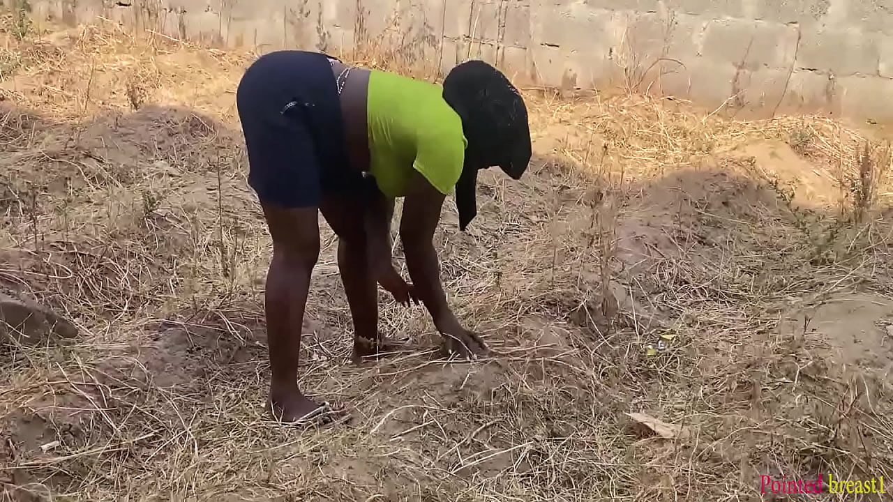 Big black cock hard bang outdoor