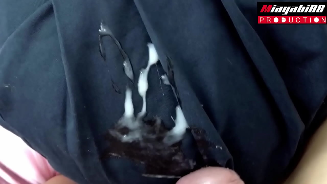 Cum on skirt Thai student 18  uniform, big ass