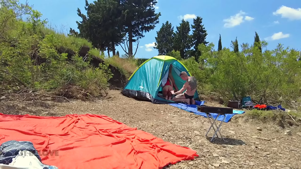 Gangbang with strangers on a public beach