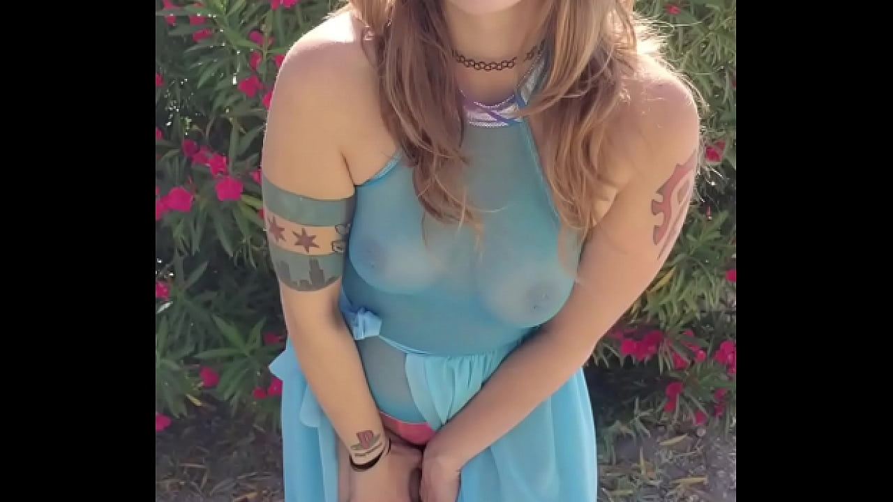 Outside Strip Bed Play Solo Masturbation with Pornstar Electra Rayne - Teaser