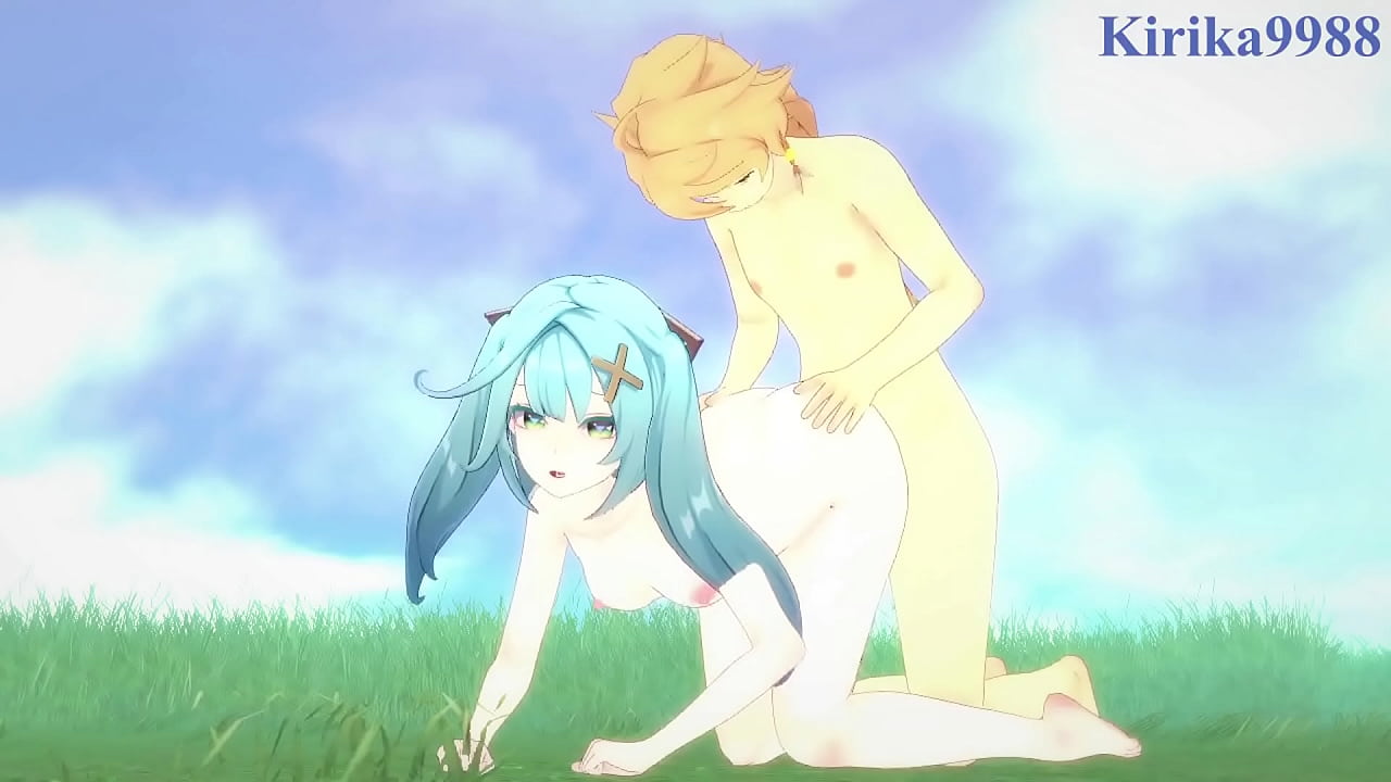 Faruzan and Layla and Aether intense sex. - Genshin Impact Hentai