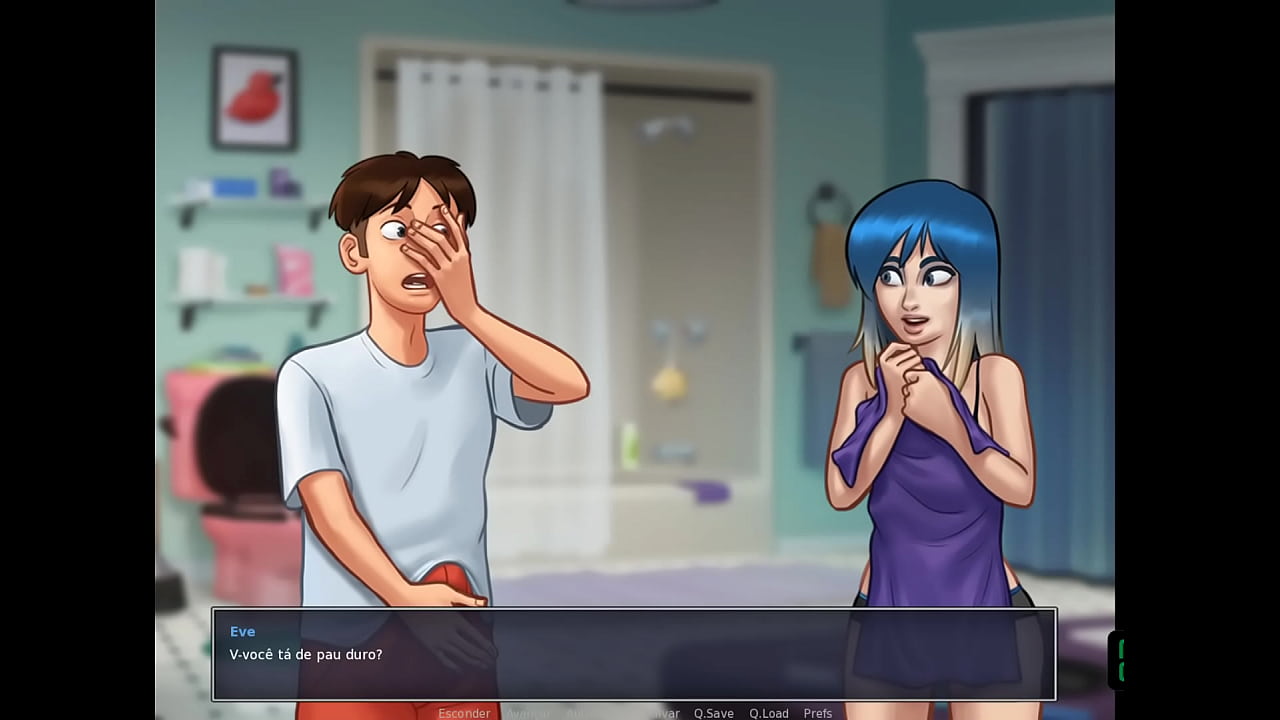 Jogo Adulto 2D, Summertime Saga ep 65 - Ainda vou comer essas Duas Irm&atilde;s